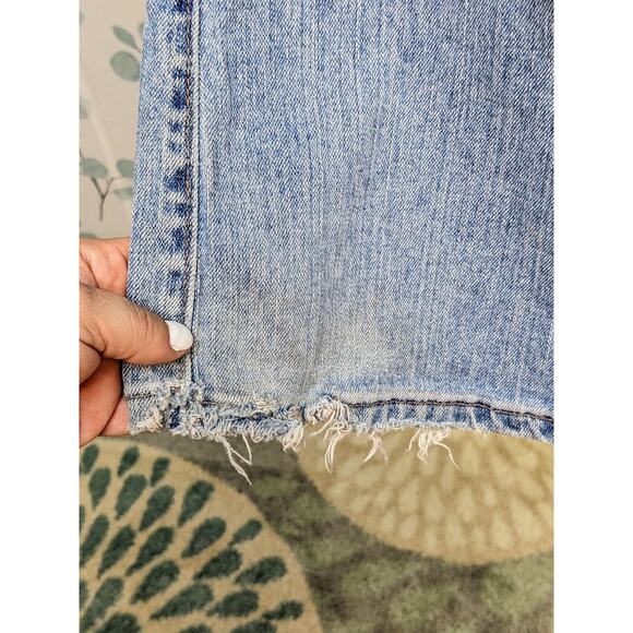 Womens LEVIS 515 Signature Stretch Mid Rise Bootcut Jeans Size 14 M Light Wash - Picture 10 of 13